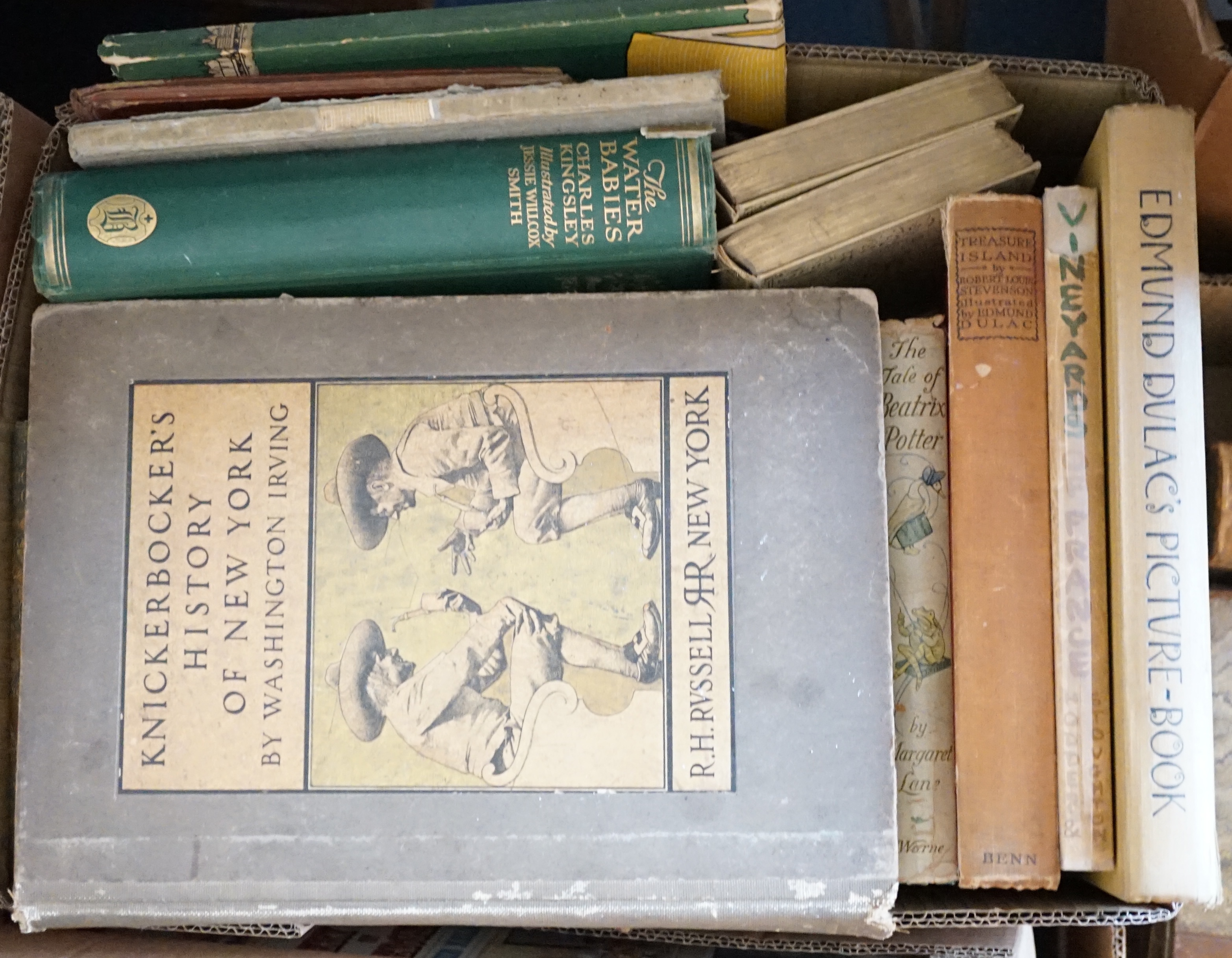 Robinson, W. Heath - Railway Ribaldry....illus. throughout; original coloured pictorial wrappers, 4to. Great Western Railway, 1935; Hawthorne, Nathaniel - A Wonder Book of Tanglewood Tales. (new edition). 10 coloured pla